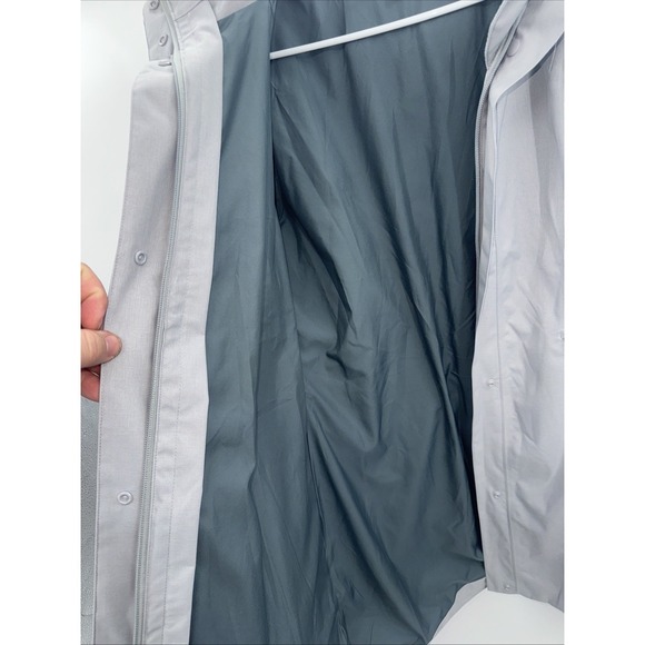 Patagonia Vosque Shell ONLY Jacket Grey Waterproof Hooded Zip Up Coat Size Small - Picture 7 of 8